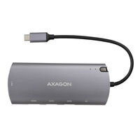 AXAGON HMC-6M2 Multiport Hub, USB 3.0, M.2-SATA, HDMI, Gbit LAN, 2x USB-A, 1x USB-C