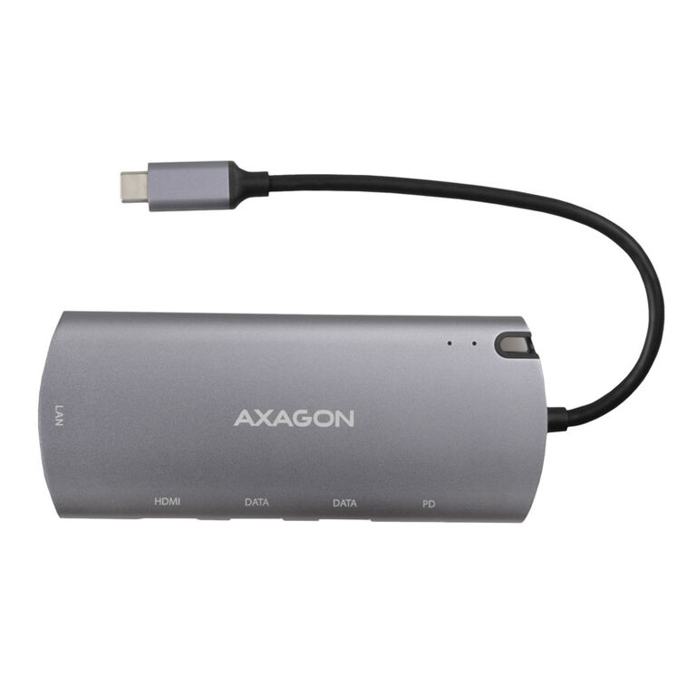 AXAGON HMC-6M2 Multiport Hub, USB 3.0, M.2-SATA, HDMI, Gbit LAN, 2x USB-A, 1x USB-C image number 0
