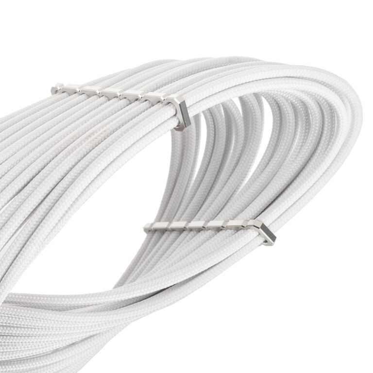 BitFenix Alchemy 4+4-pin EPS12V extension cable, 45 cm, sleeved - white image number 2