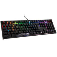 Ducky One 2 Backlit PBT Gaming Keyboard, MX-Silent-Red, RGB LED - black