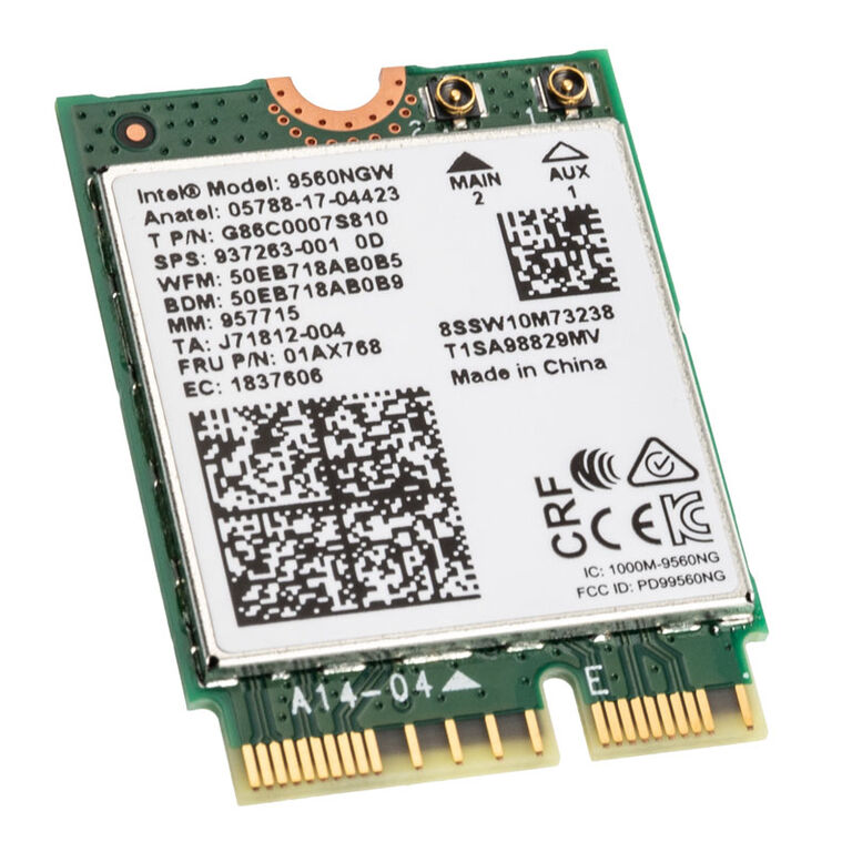 Intel Dual-Band Wireless-AC 9560, WLAN + Bluetooth 5.1 Adapter - M.2/E-key, CNVi image number 0