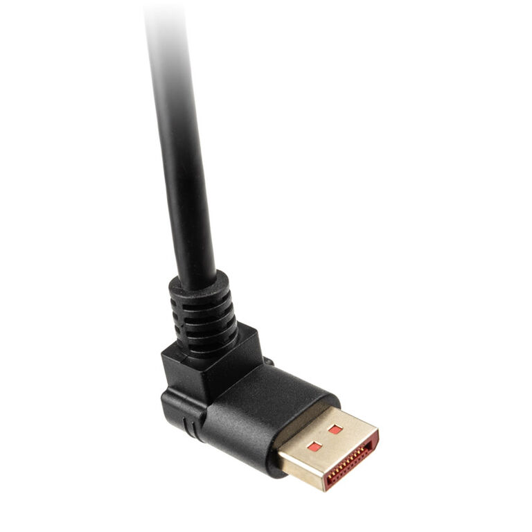 InLine 8K (UHD-2) DisplayPort cable, upward angled, black - 3m image number 1