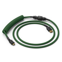 Glorious Coiled Cable Forest Green, USB-C to USB-A - 1,37m, green