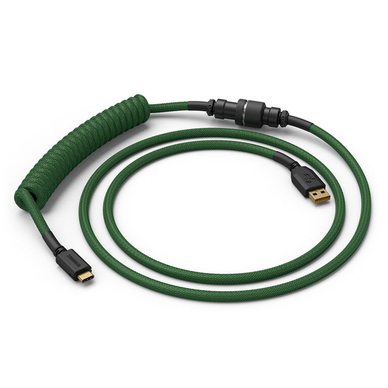 Glorious Coiled Cable Forest Green, USB-C to USB-A - 1,37m, green image number 0
