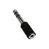 InLine Audio Adapter, 6.3mm jack plug to 3.5mm socket (stereo) - black image number null