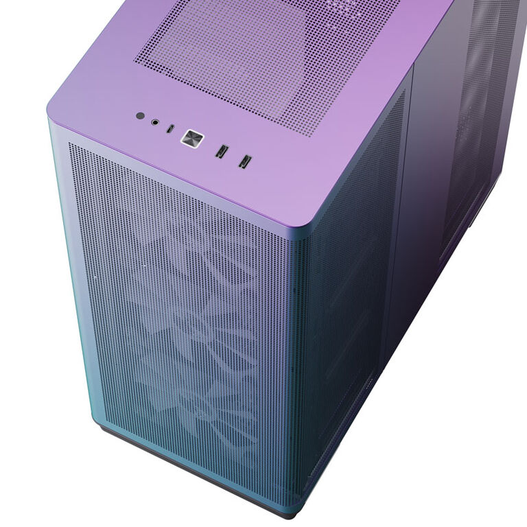 APNX C1 Mid-Tower ATX Case, Tempered Glass - ChromaFlair image number 6