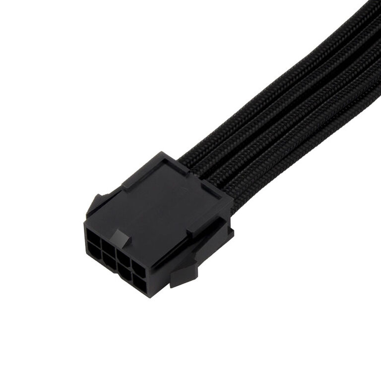 SilverStone EPS 8-pin to EPS/ATX 4+4-pin cable, 300mm - black image number 4