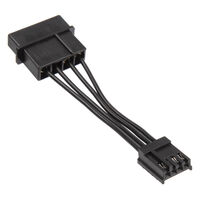 Kolink adapter power cable from 4-pin Molex to Floppy - black, 5cm