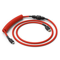 Glorious Coiled Cable Crimson Red, USB-C to USB-A, 1.37m - red/black
