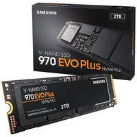 Samsung 970 Evo Plus NVMe SSD, PCIe 3.0 M.2 Type 2280 - 2 TB