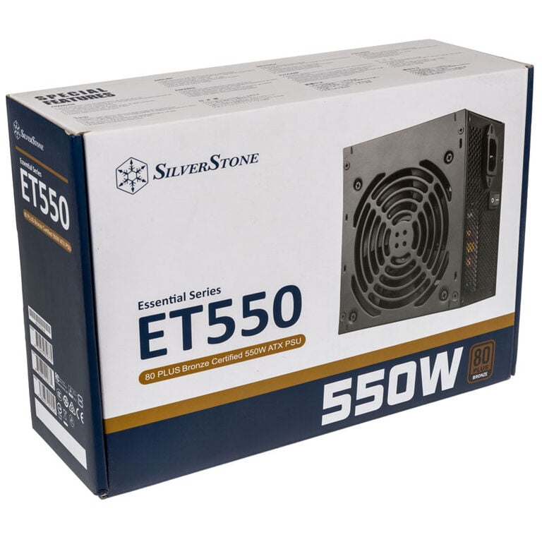 SilverStone SST-ET550-B v1.2 ATX Power Supply 80 PLUS Bronze - 550 Watt image number 4