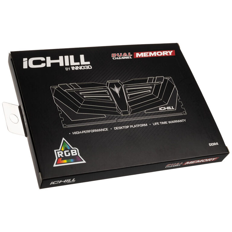 INNO3D iChill Memory, Aura Sync, DDR4-4000, CL19 - 16 GB Dual-Kit image number 5