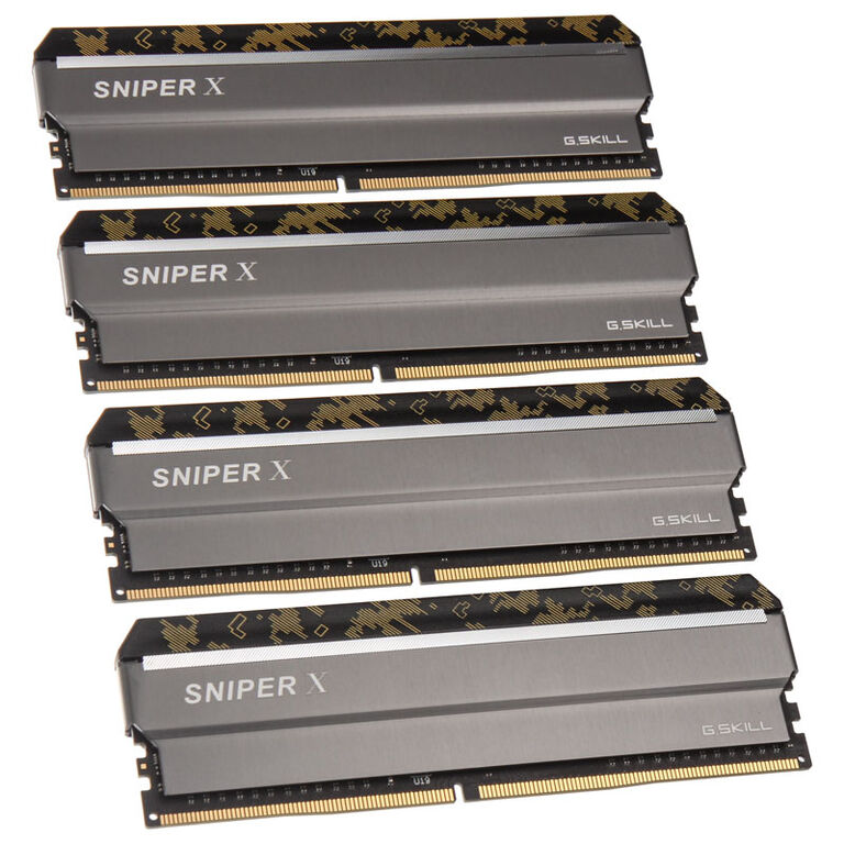 G.Skill Sniper X, Digital Camo, DDR4-3200, CL16 - 32 GB Quad-Kit image number 0