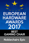European Hardware Awards 2017 - BEST GAMING CHAIR  noblechairs EPIC