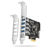 AXAGON PCEU-43RS PCIe Adapter 4x USB3.0 UASP VIA, 15-pin SATA Stromversorgung