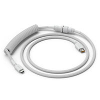 Glorious Coiled Cable Ghost White, USB-C to USB-A, 1.37m - white