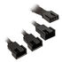 Kolink 1-3 PWM Fan Splitter Cable - 35 cm, braided, black image number null