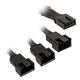 Kolink 1-3 PWM Fan Splitter Cable - 35 cm, braided, black