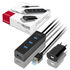 AXAGON HUE-S2BP USB-A-Hub, 4x USB 3.0, external power supply - 1.2 m, power adapter image number null