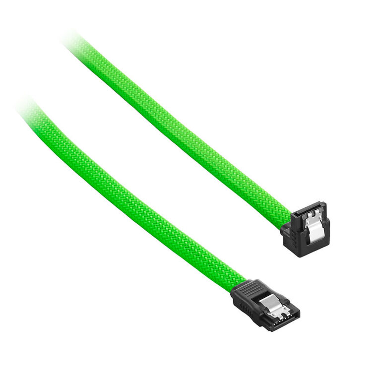 CableMod ModMesh Right Angle SATA 3 Cable 60cm - light green image number 0