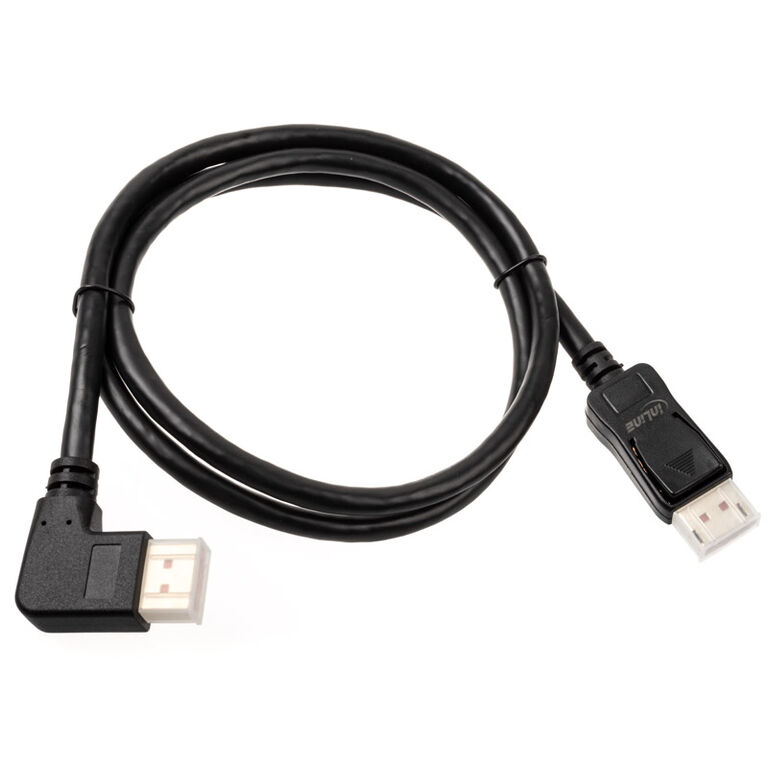 InLine 8K (UHD-2) DisplayPort Cable, left angled, black - 1m image number 1