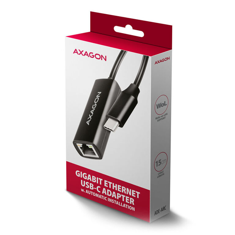 AXAGON ADE-ARC USB-C 3.2 Gen 1 - Gigabit Ethernet 10/100/1000 Adapter image number 5