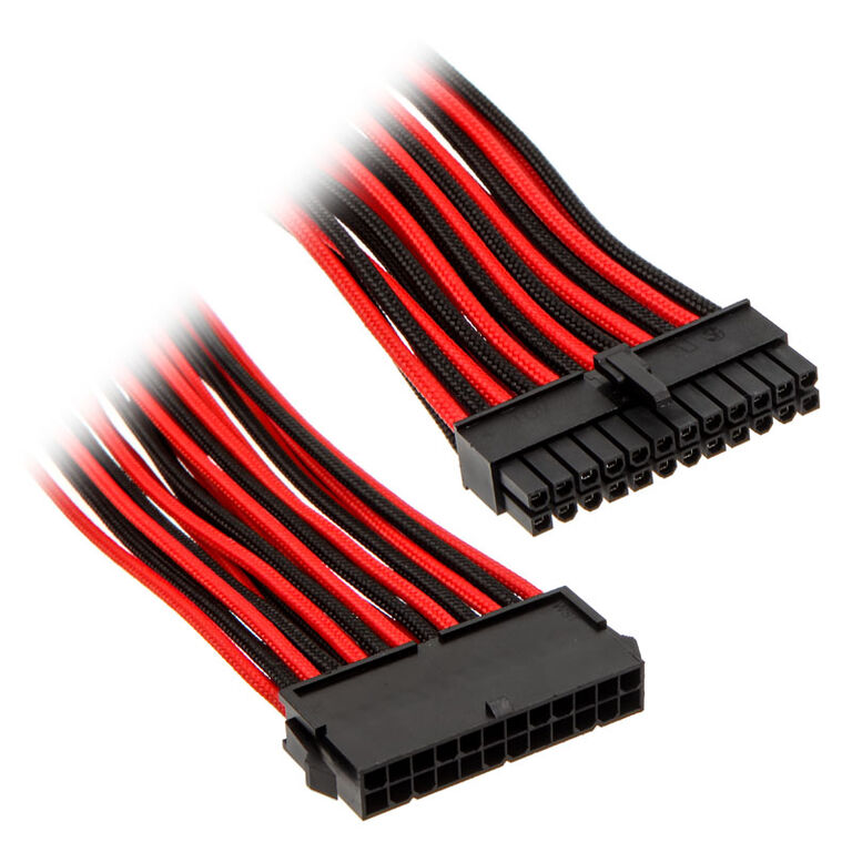 PHANTEKS 24-Pin ATX Extension 50cm - sleeved black/red image number 0