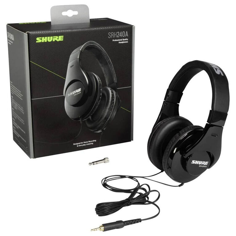 Shure SRH240A Headphones - black image number 5