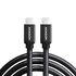 AXAGON BUCM2-CM10AB Charging Cable, USB-C to USB-C 2.0, 1 m, PD 240 W 5 A, ALU - Black image number null