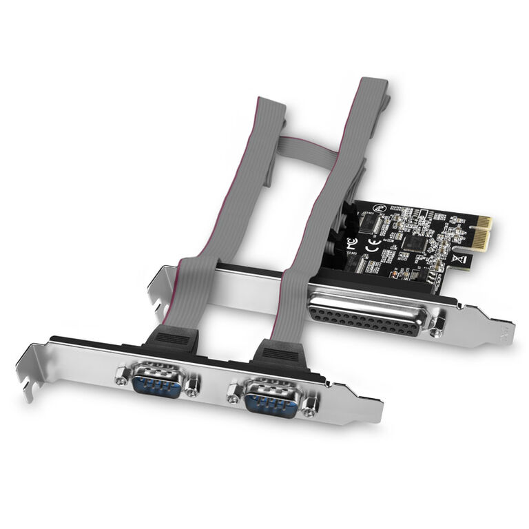 AXAGON PCEA-PSN PCIe adapter with 1x parallel + 2x serial ports - ASIX AX99100 chipset image number 1