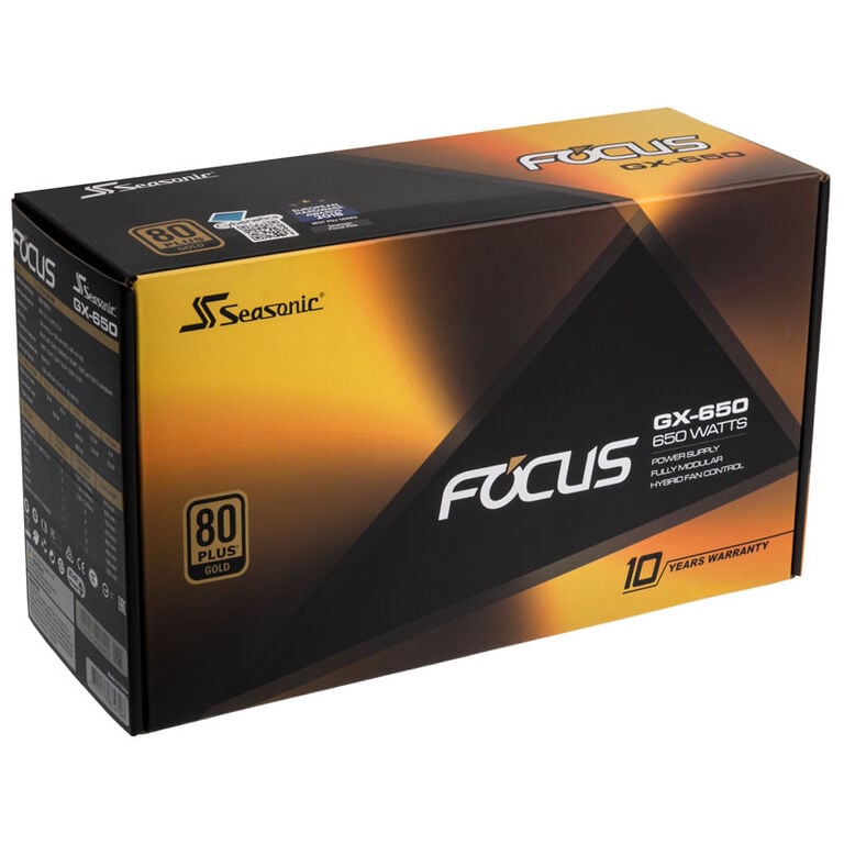 Seasonic Focus GX 80 Plus Gold PSU, modular - 650 Watt image number 6