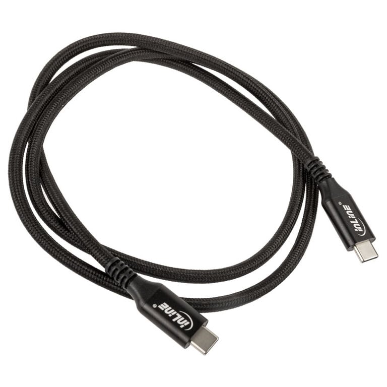 InLine USB4 Cable, USB Type-C Plug/Plug, black - 1m image number 1