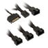 Kolink 1-4 PWM Fan Splitter Cable - 35 cm, braided, black image number null