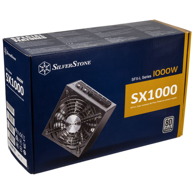 SilverStone SX1000 Platinum SFX-L power supply, 80 PLUS Platinum, fully modular - 1000 Watt image number 7