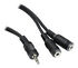 InLine Y-cable, 3.5mm jack plug, 3.5mm jack socket - 0.2m image number null