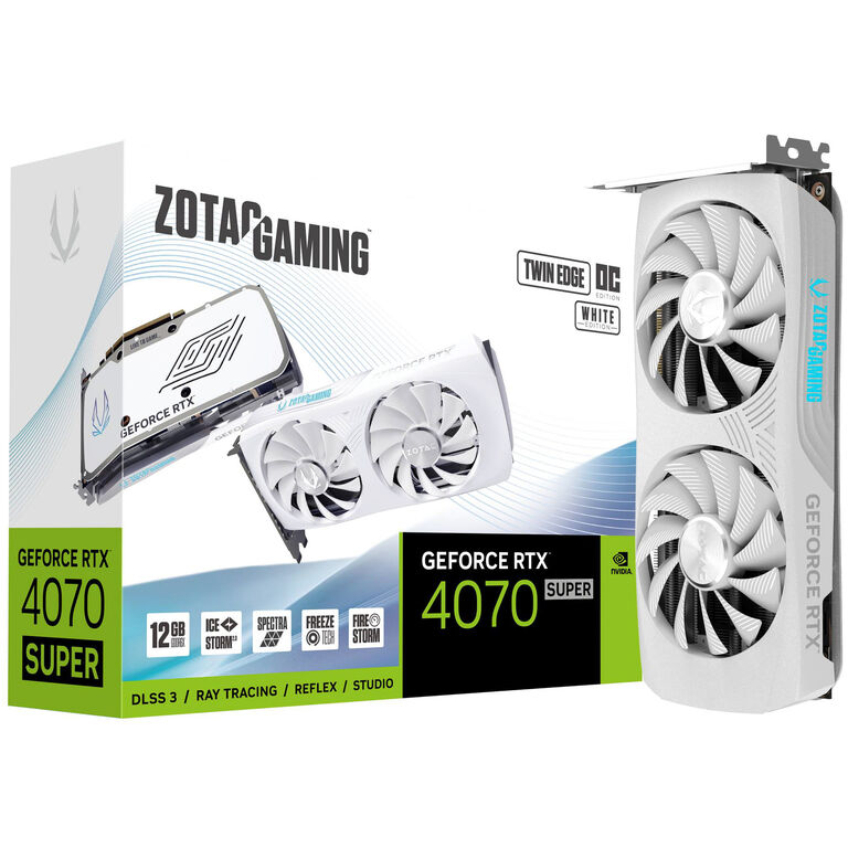 ZOTAC Gaming GeForce RTX 4070 Super Twin Edge OC White Edition, 12288 MB GDDR6X image number 0