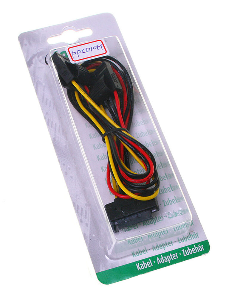 InLine SATA power Y-cable to 2x 4-pin Molex - 30cm image number 2