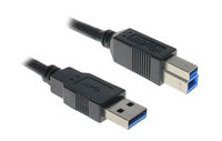 InLine USB 3.0 cable, A to B, black - 3m