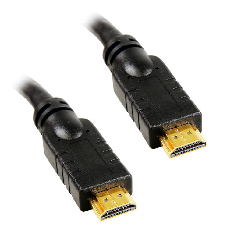 InLine HDMI Cable High Speed with Ethernet, black - 2m image number 0