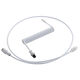 CableMod PRO Coiled Keyboard Cable USB-C to USB Type A, Glacier White - 150cm