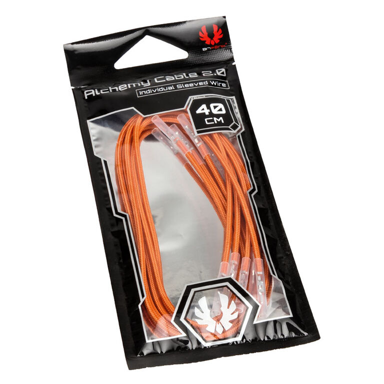 BitFenix Alchemy 2.0 PSU Cable, 5x 40cm - orange image number 4