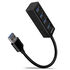 AXAGON HUE-M1A Superspeed USB-A Mini Hub, 4x USB 3.0 - 20cm, black image number null