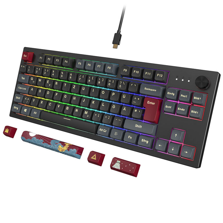 Montech MKey TKL Darkness Gaming Keyboard - Gateron Pro 2.0 Red image number 2