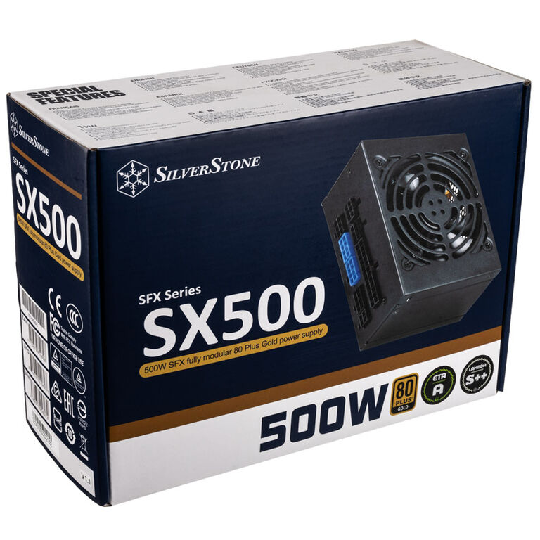 SilverStone SST-SX500-G v1.1 SFX power supply 80 PLUS Gold, modular - 500 Watt image number 7