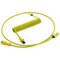 CableMod PRO Coiled Keyboard Cable USB-C to USB Type A, Dominator Yellow - 150cm