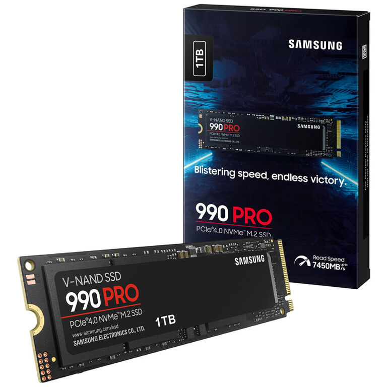 Samsung 990 PRO Series NVMe SSD, PCIe 4.0 M.2 Type 2280 - 1 TB image number 0