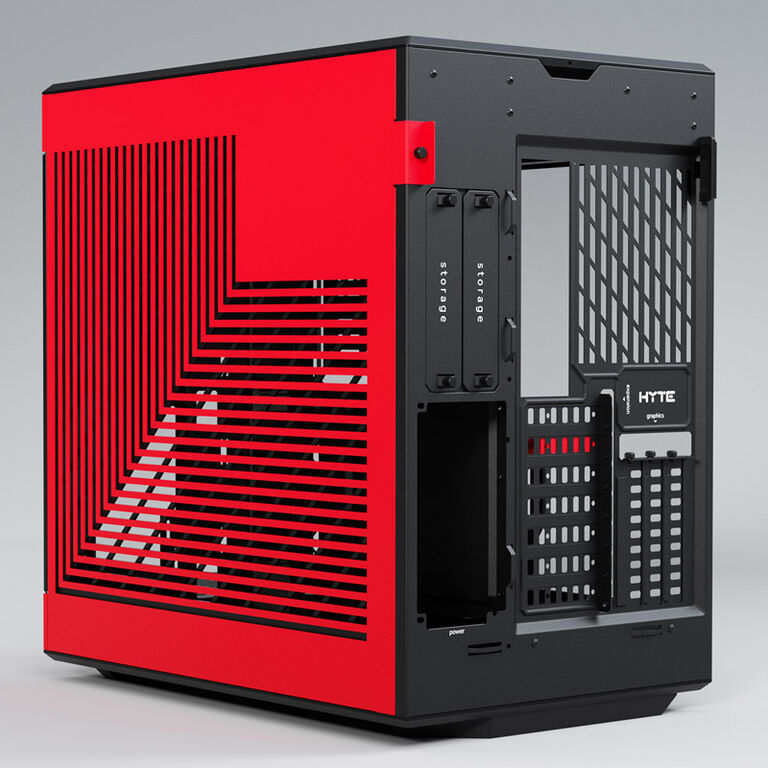 Hyte Y60 Midi Tower, Tempered Glass - black/red image number 4