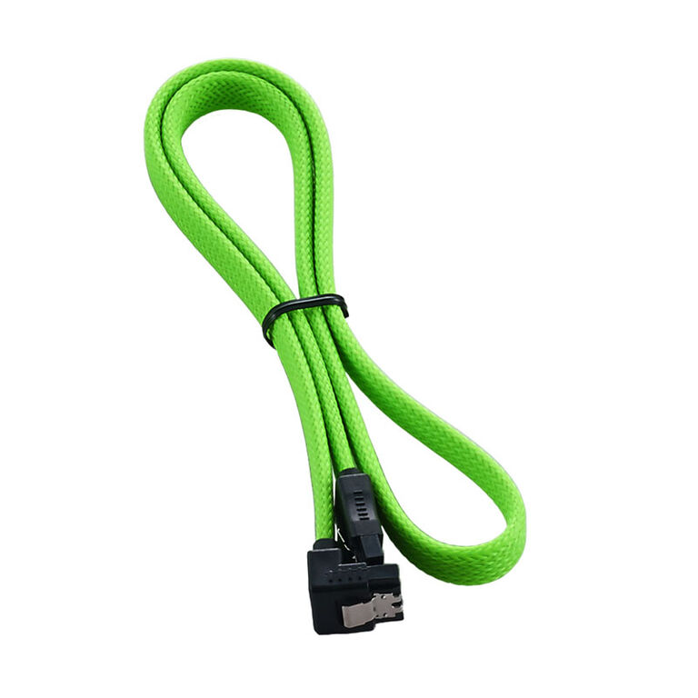 CableMod ModMesh Right Angle SATA 3 Cable 60cm - light green image number 1
