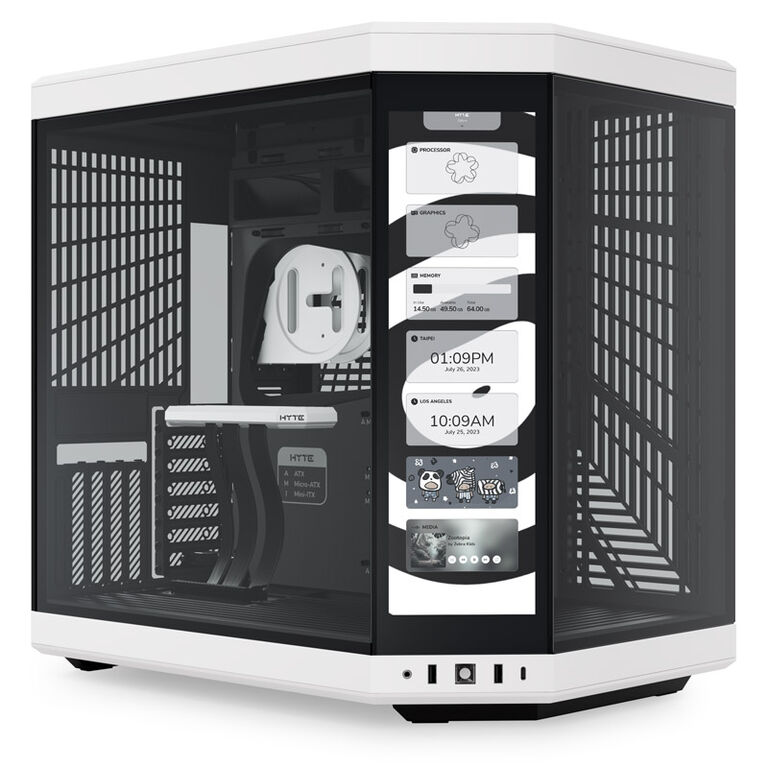 Hyte Y70 Midi Tower Touch - black/white image number 0