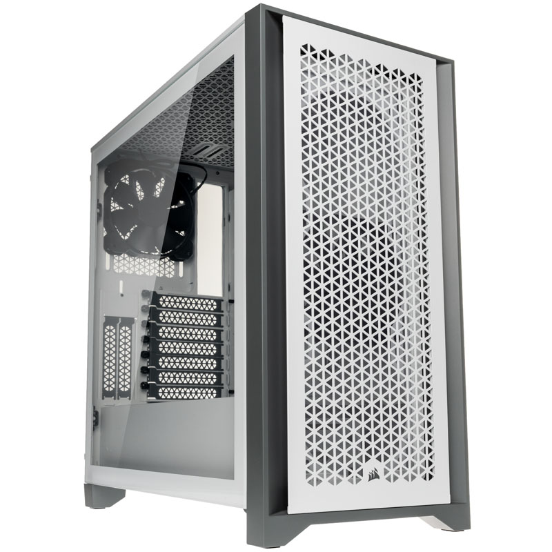 Corsair 4000D Airflow Tempered Glass Mid Tower - White Window